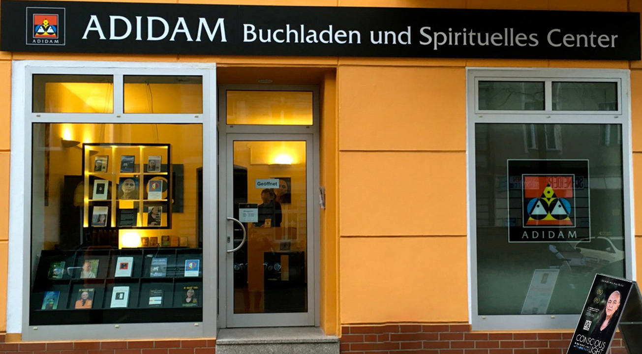 Berlin Adidam bookstore front